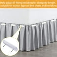 thumbnail image 3 of 30 Pieces Bed Skirt Pins Bed Skirt Holding Pins Bed Skirt Pins or Holders Furniture Chair Leg Pins Nails Holding Pins Plastic Head Double Pins for Upholstery, Slipcovers and Bedskirts, 3 of 5