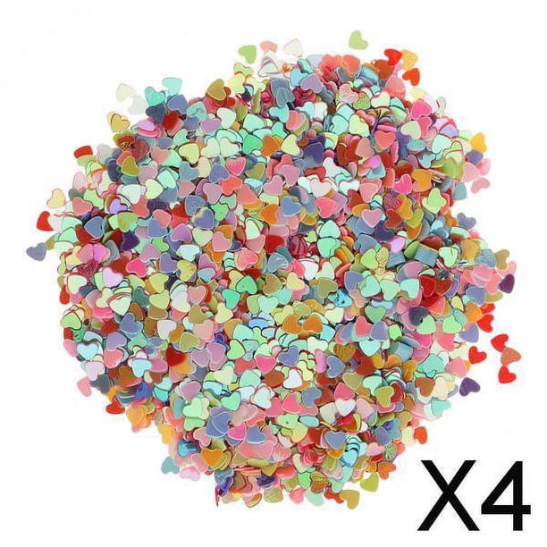 Confeti de mesa en forma de corazón Soledad 4 piezas decoración para bodas manualidades DIY