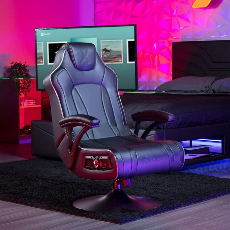X Rocker CXR3 LED Pedestal Gaming Chair with Bluetooth, Speakers