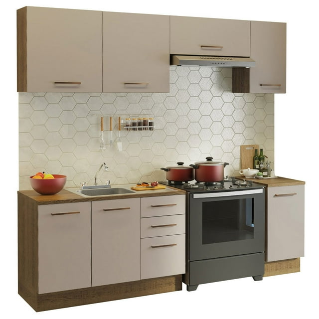 Cocina Integral Modular Luna Madesa 240cm con Acessorios MC