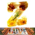 thumbnail image 2 of Handmade Floral Night Light Floral Resin Night Light Letter Floral Resin Night Light Flower Resin Letters With LED Light Floral Resin Letter Nightlight, 2 of 3