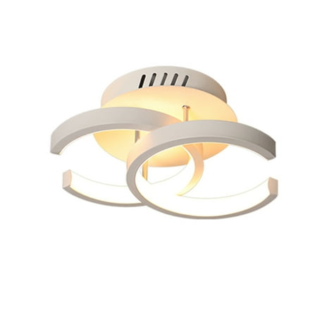 

wrea Modern Ceiling Lamp 18W 9Inch LED Semi Flush Mount Ceiling Lamp with 3 Lighting Colors Semicircle Shape Close to Ceiling Light Fixture for Living Room Dining Room Bedroom Hallway (85-265V)