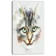 thumbnail image 2 of Cute Kitten Watercolor Hand drawn - Large Animal Canvas Artwork, 2 of 4