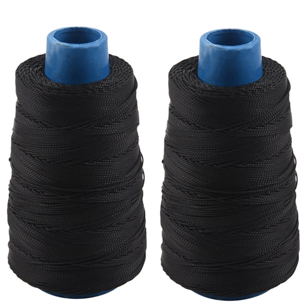 2piezas 400M 80Lbs Hilo de Cuerda de Nylon Hilo de Pesca Cordón de Coser Línea de Cometa, Negro