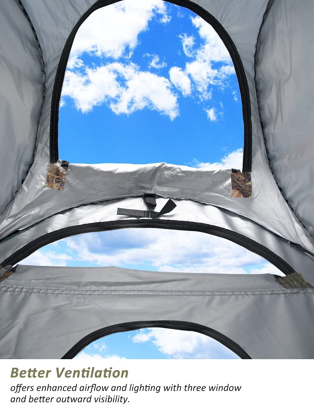 GVDV Pop Up Privacy Tent Portable Shower Tent with Mat for Outdoor Beach Fishing Hiking Travel for Camping Instant Camp Toilet Bathroom Changing Dressing Room Shelter, Extra-Tall, UPF 50+
