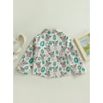 thumbnail image 4 of Genuiskids Toddler Kids Baby Boys Jackets Cow Print Lapel Coat Casual Long Sleeve Button Down Shacket Shirts Jacket with Pockets 1-6 Years, 4 of 8