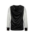 thumbnail image 5 of JGGSPWM Women’s Velvet Cowl Neck Tops V Neck Mesh Sleeve Blouse Long Sleeve Soft Velour Shirts Elegant Fall Fashion Clothing Black S, 5 of 5