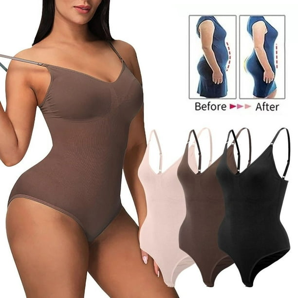  Womens Firm Tummy Control Shapewear Bodysuit V Neck Body Shaper  for Women Slimming Leotard : Clothing, Shoes & Jewelry