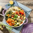 thumbnail image 6 of Hawsaiy 6 QT Enameled Cast Iron Dutch Oven with Lid, Includes 2 Oven Mitts, Nonstick Cookware for Baking, Roasting, Braising, Purple, 6 of 10