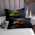 thumbnail image 3 of Erosebridal Funny Capybara Duck Coverlet Set Twin, Animal Theme Bedding Set, Ultra Soft 2pcs, 3 of 5