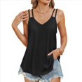 thumbnail image 1 of Camisola Informal con Tirantes Finos, Color Negro, Talla XXL, 1 of 9