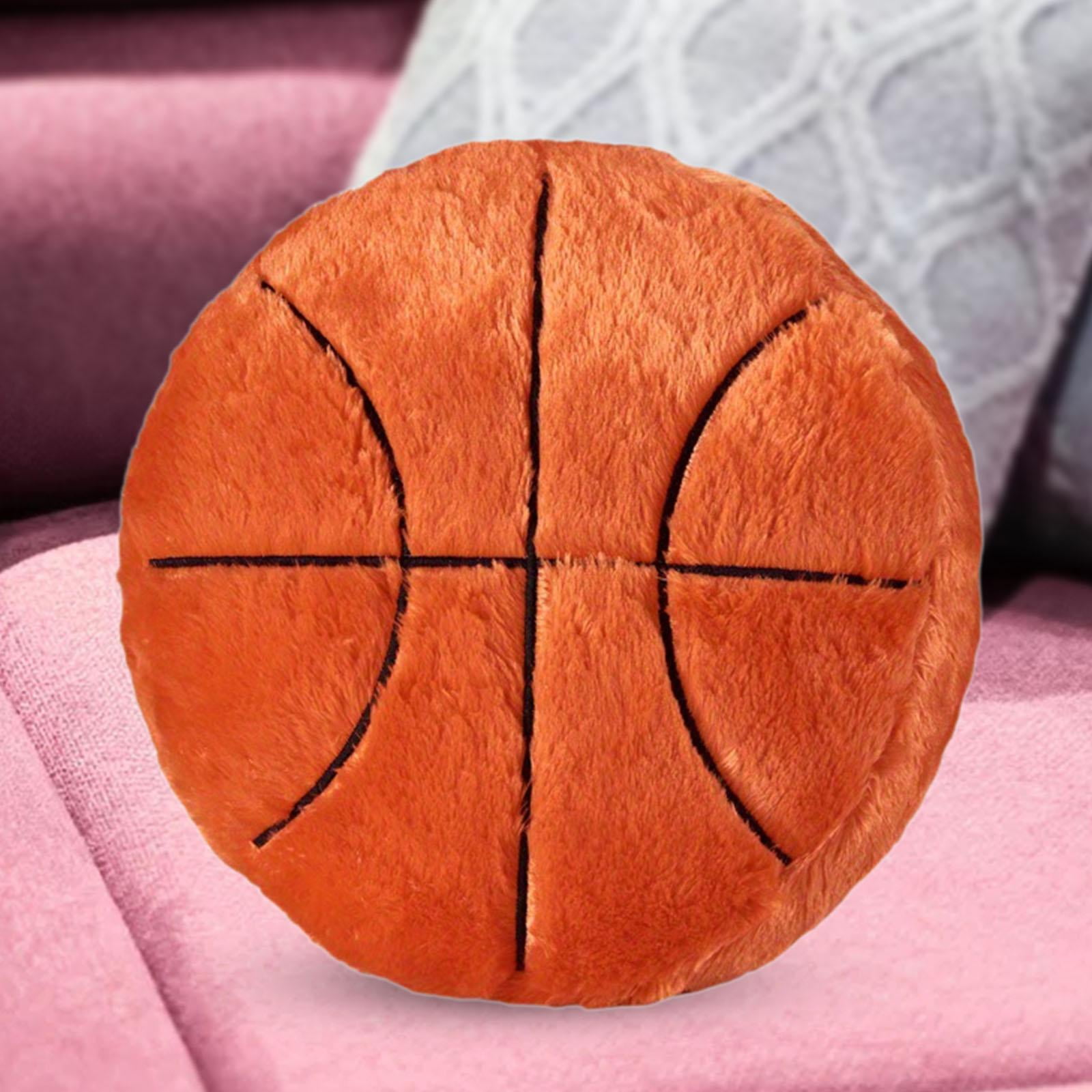 Cojín De Peluche Con Forma De Baloncesto – Suave Y Realista, De 22 Cm, Ideal Para Decoración De Habitaciones Y Regalo Para Amantes Del Deporte