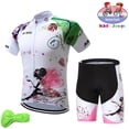 thumbnail image 1 of Summer KIDS Cycling jersey Wear Strap Suit Set Ropa with Gel Pad MTB Bicycle, 1 of 4