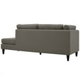 thumbnail image 4 of Modway Empress Sectionnel 2 Pcs en Tissu Rembourré Orienté à Droite, Gris Granit, 4 of 10