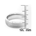 thumbnail image 2 of Crucible Jewelry Men's Brushed and Polished Ridged Titanium Band Ring (6mm), 2 of 2
