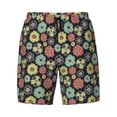thumbnail image 4 of Lsque Mens Swim Trunks Daisies Flowers Pattern - Bathing Suit Compression Liner - Beach Swim Shorts Swimwear - (S-3XL) - Stretch Quick Dry -3X-Large, 4 of 9