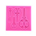 thumbnail image 1 of Scissors Silicone Molds Cake Decorating Tools Bakeware Cupcake Dessert Chocolate Fondant Mold (Pink), 1 of 2