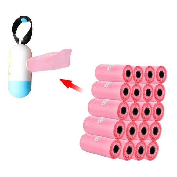 Bolsa de recogida para bebés, 20 rollos, bolsa de basura desechable, bolsa de limpieza para bebés, bolsas de basura, estándares líderes en la industria
