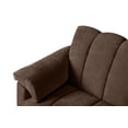 thumbnail image 4 of Sofá Cama de Velvet Chocolate Makora Modelo Mercury Varias Posiciones, 4 of 7