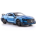 thumbnail image 1 of Escala 1/32 Camaro juguetes modelo de coche aleación de Metal fundido a presión con 4 puertas abierta sonido luz extraíble vehículo para niño colección de regalos,Blue, 1 of 6