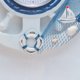 thumbnail image 5 of Reloj de pared Azul y Blanco Modelado de Barcos Estilo Marino Reloj de decoración Personalizado para Estudio Dormitorio Tamaño pequeño Ave Marina 34x23cm/13.4x9.1in, 5 of 5