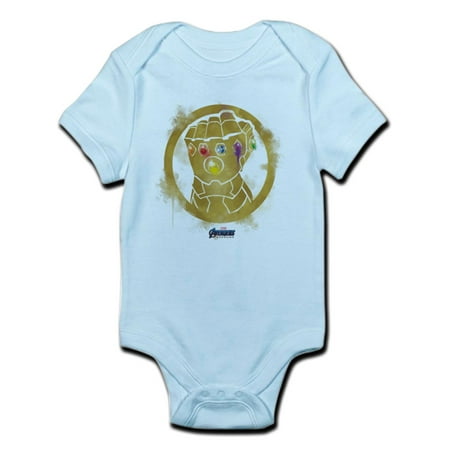 

CafePress - Gold Infinity Gauntlet - Baby Light Bodysuit