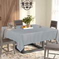 thumbnail image 5 of Rectangle Tablecloth 60x60 inch Tablecloth Stain and Wrinkle Resistant Washable Polyester Table Cloth, Decorative Fabric Table Cover for Dining Table, Buffet Parties and Camping Silver, 5 of 6