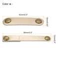 thumbnail image 2 of Leather Cable Straps Leather Cable Ties Leather Cord Organizer Brown/Gold Tone Leather Wire Straps, 24 Pack, 2 of 6
