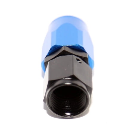 10 Pieces Of BLACK/BLUE -6AN Straight Swivel Oil/Fuel/Gas Line Hose End Male Fitting Adapter BLACK/BLUE -6AN Straight Swivel Oil/Fuel/Gas Line Hose End Male Fitting Adapter