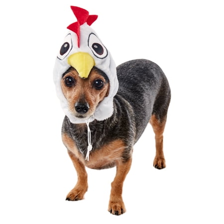 Rubies Pet Shop Boutique Pet Halloween Costume Accessory Chicken Hat For Dog or Cat M/L