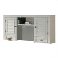 thumbnail image 6 of Pemberly Row Solid Wood Home Office Desk with Hutch in Cottage White, 6 of 6