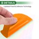 thumbnail image 5 of Calcomanía de copa para manija de puerta de auto 3D universal Unique Bargains, anti-rasguños, naranja, 4 piezas 99x100mm, 5 of 6