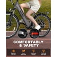 thumbnail image 3 of ACTBEST Electric Bike for Adults/Woman, Cores 27.5" Electric Bike Up to 70 Miles Long Range, with 500W Motor, 48V 12Ah Removable Battery, 7-Speed Mountain E Bike, 3 of 7