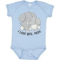 thumbnail image 3 of Inktastic I Love You, Mom- Cute Elephants Boys or Girls Baby Bodysuit, 3 of 5