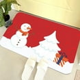 thumbnail image 6 of Uuowzo Bathroom Rugs Snowman Entryway Bath Washable Shower Rug Cute Small Front Door Rug Non-Slip Floor Bath Mat Xmas Absorbent Rug Carpet for Bathtub Kitchen Bedroom Porch, 16"x24", 6 of 6