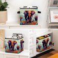 thumbnail image 6 of Elephant Foldable Toy Box Organizer Bins Storage Cubes with Handle, 10.8"x10.5"x10.6", Large Capacity, 6 of 6