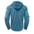 thumbnail image 5 of GigrtiJin Mens Jogger Hoodies Solid Color Drawstring Long Sleeve Hooded Tops 1/4 Button Slim Athletic Blouse, 5 of 7