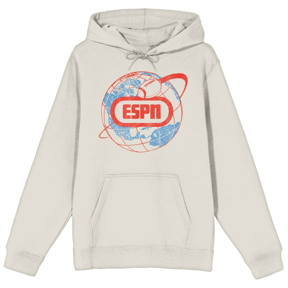 ESPN American Internation Basic Cable Adult Sand Long Sleeve Hoodie-Medium