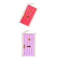 thumbnail image 1 of 1:12 DollHouse puerta de madera miniatura con abierto hacia afuera CUTICAT Dollhouse Miniature Furniture, 1 of 8