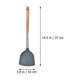 thumbnail image 5 of 1 juego de cuchara y espátula antiadherentes para utensilios de cocina domésticos (gris), 5 of 6