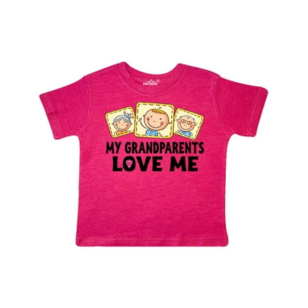 

Inktastic My Grandparents Love Me Gift Toddler Boy or Toddler Girl T-Shirt