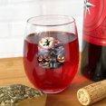 thumbnail image 4 of Spooky Halloween Night Witch Wirehaired Pointing Griffon Glowing Pumpkins 15oz Stemless Wine Glass Mug Dog Lover Wine Glasses Cup - 12015, 4 of 5