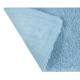 thumbnail image 4 of Home Weavers Waterford Collection 100% Cotton Non-Slip Bathroom Rug Set Machine Washable Bathroom Rug-17"x24", Bath Rug- 21"x34", Blue Color 2 Piece Bath rug set, 4 of 8