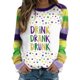 thumbnail image 1 of Gibobby Temperamento Pullover Top Camisa de para mujer, sudadera, camisa de día de fiesta de , Top informal de manga larga (Verdinegro, S), 1 of 5