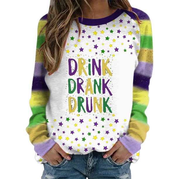 Gibobby Temperamento Pullover Top Camisa de para mujer, sudadera, camisa de día de fiesta de , Top informal de manga larga (Verdinegro, S)