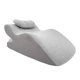 thumbnail image 1 of Almohada ergonómica boca abajo con funda suave y lavable, almohada de masaje para el hogar, almohada en cuña Blanco y gris, 1 of 9