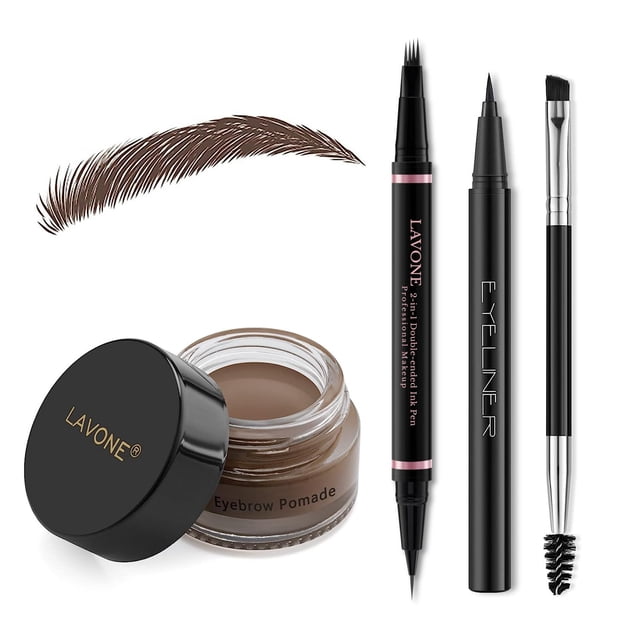 Kit de maquillaje para cejas LAVONE con microblading impermeable