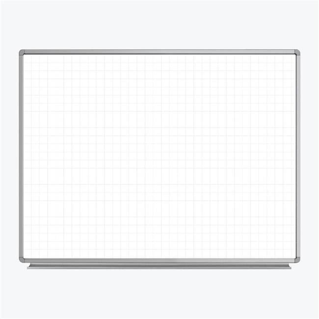 48 x 36 in. Wall Mounted Ghost Grid Whiteboard