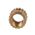 thumbnail image 3 of Unique Bargains M3 x 3mm Female Thread Brass Knurled Threaded Insert Embedment Nuts 100Pcs, 3 of 4