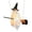 B, variant on Eczipvz Halloween Decorations Outdoor, 5FT Hanging Ghosts on Brooms with Built-in Warm Lights, Hanging Flying Ghost Decor with Witch Broom for Lawn Patio Porch Backyard Front Yard